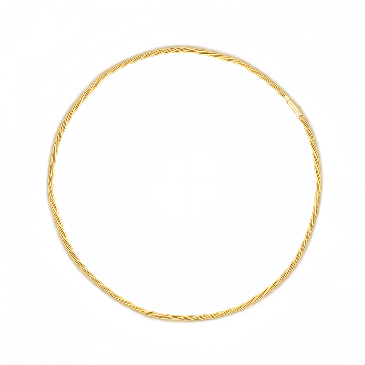 Large Twisted 18k Gold Necklace (Item No. SX021CN)