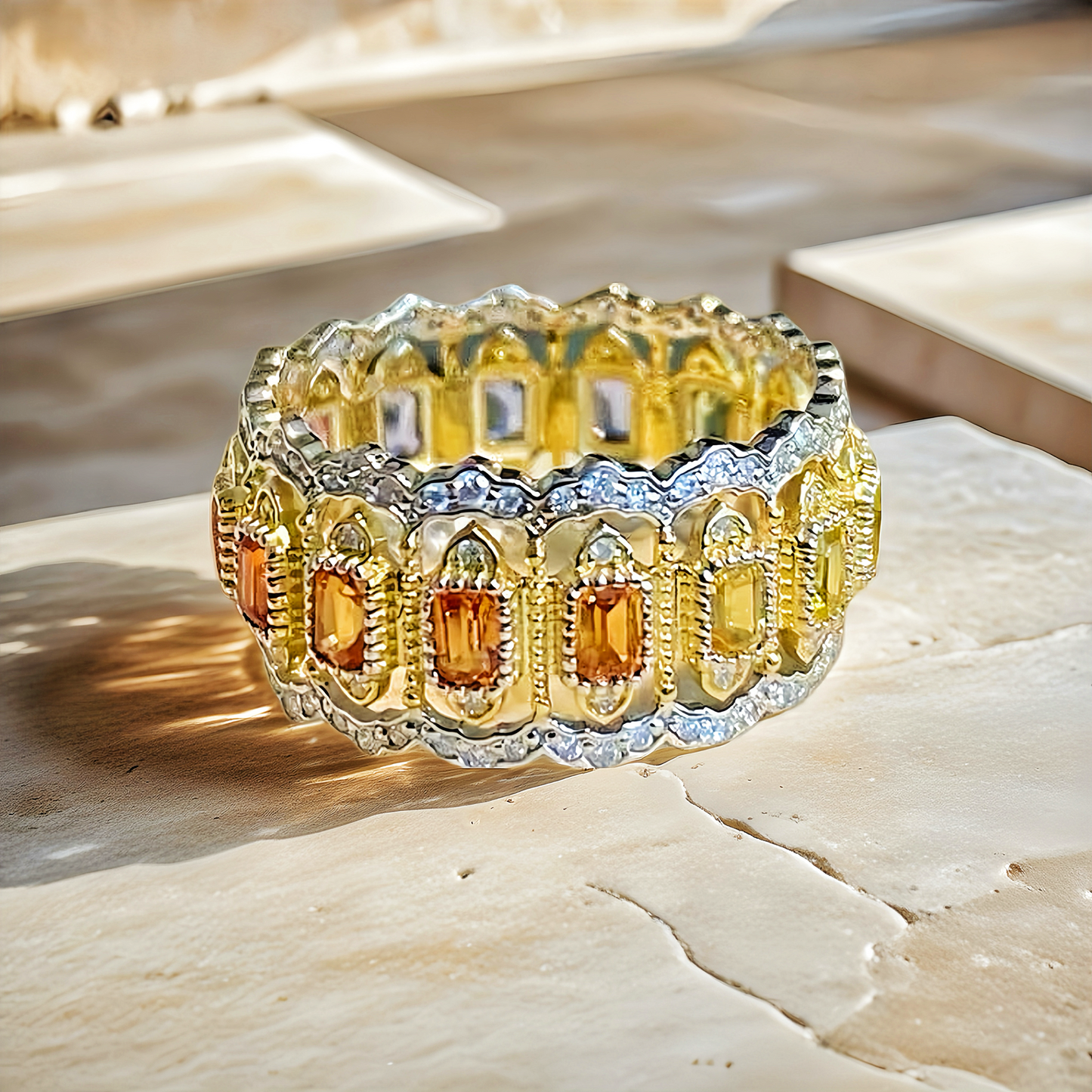 Vintage 18k Gold Diamond Ring (Item No. VT159)