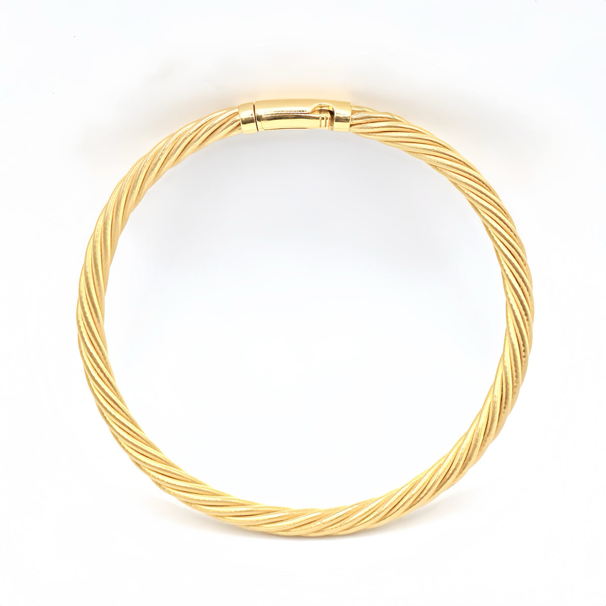7 Strand Twisted 18K Gold Bracelet (Item No. SH042CB)