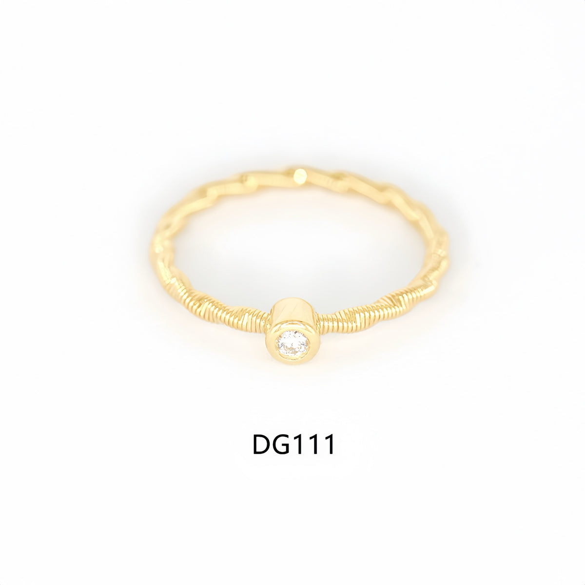 Wire-wrapped 18k Gold Ring (Item No. DG131CR)