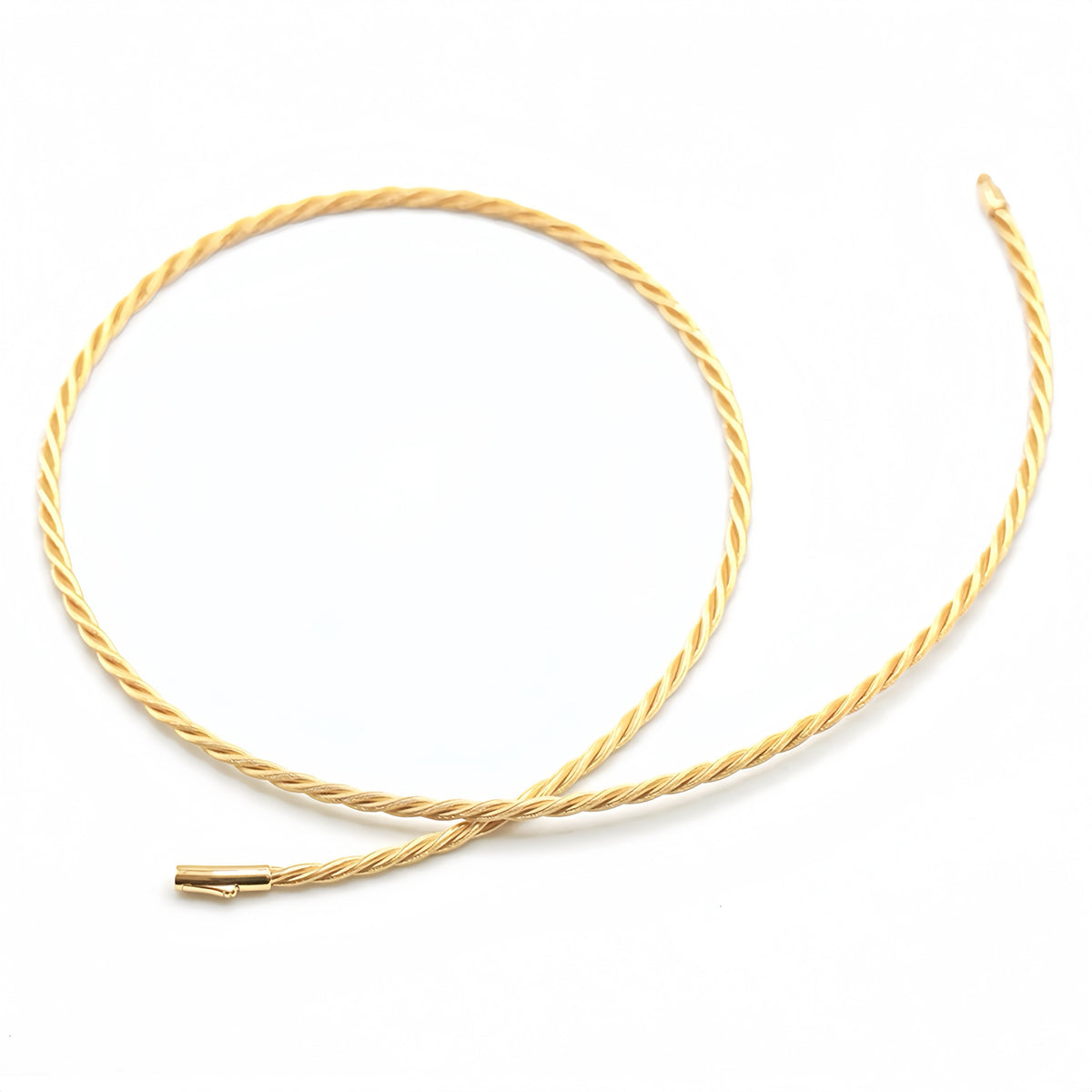 3 Strand Twisted 18k Gold Necklace (Item No. SH021CN)