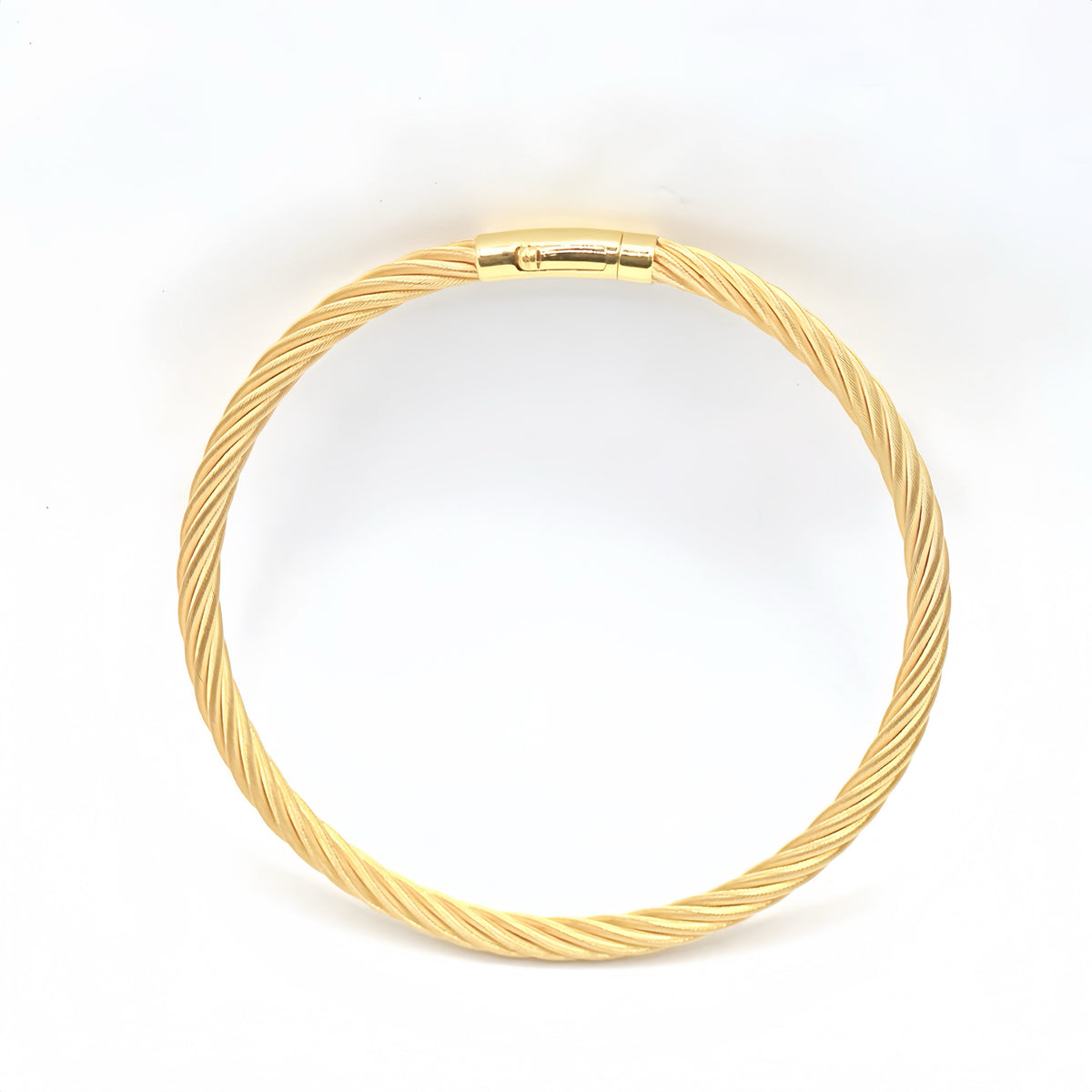 7 Strand Twisted 18K Gold Bracelet (Item No. SH042CB)