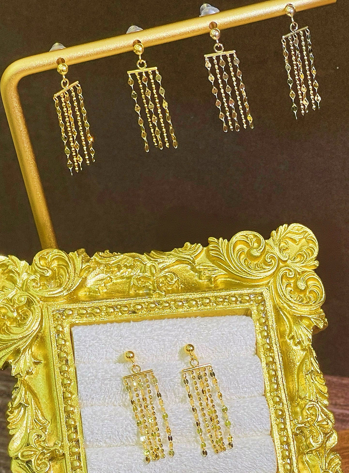 Water Drop 18k Gold Earring (Item No. SJER014)