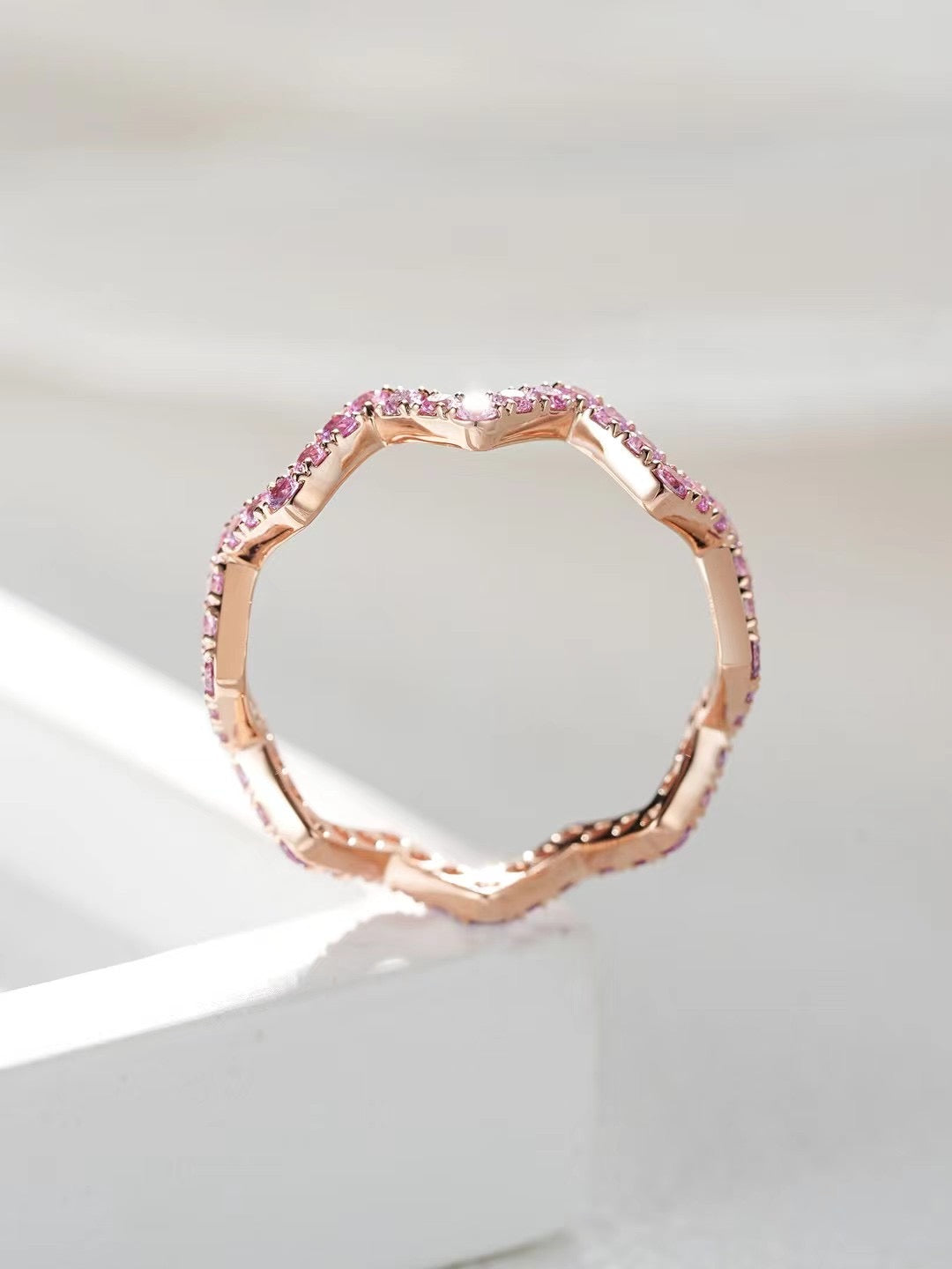 Rainbow Sapphire 18k Gold Ring (Item No. SA056)