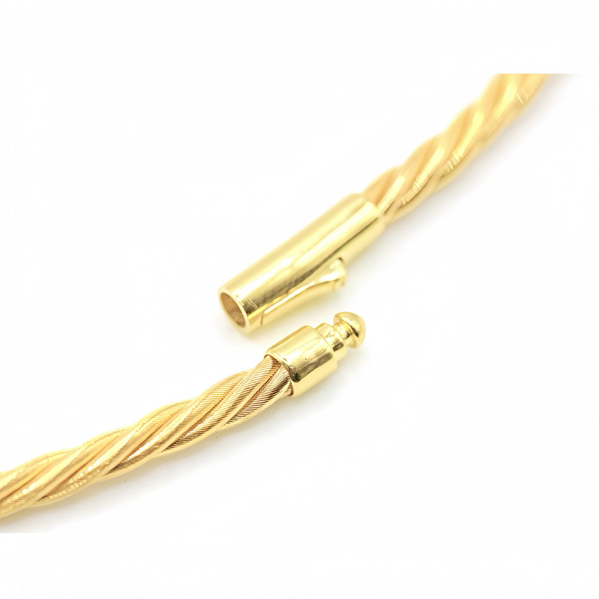 4 Strand Twisted 18k Gold Necklace (Item No. SH081CN)