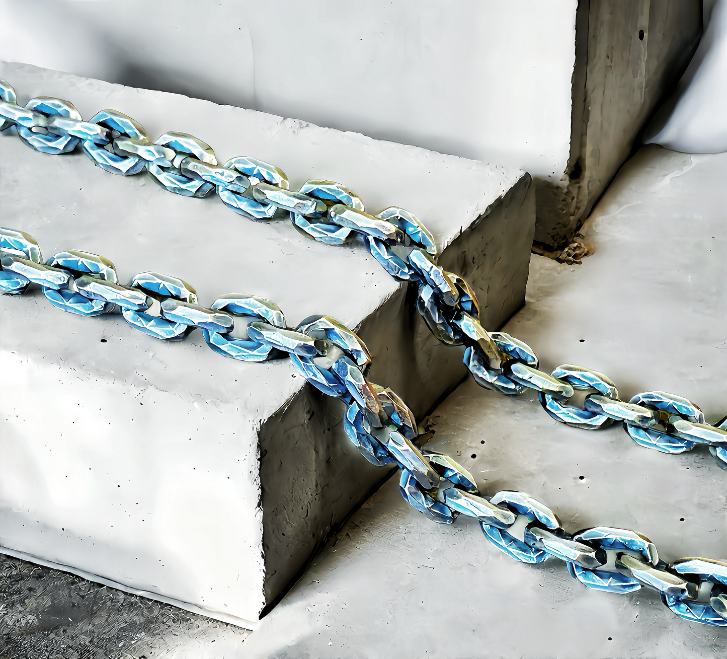 8mm Hammered Silver Necklace Chain (Item No. N0004)