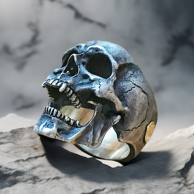 Skull Silver Ring (Item No. SC015)