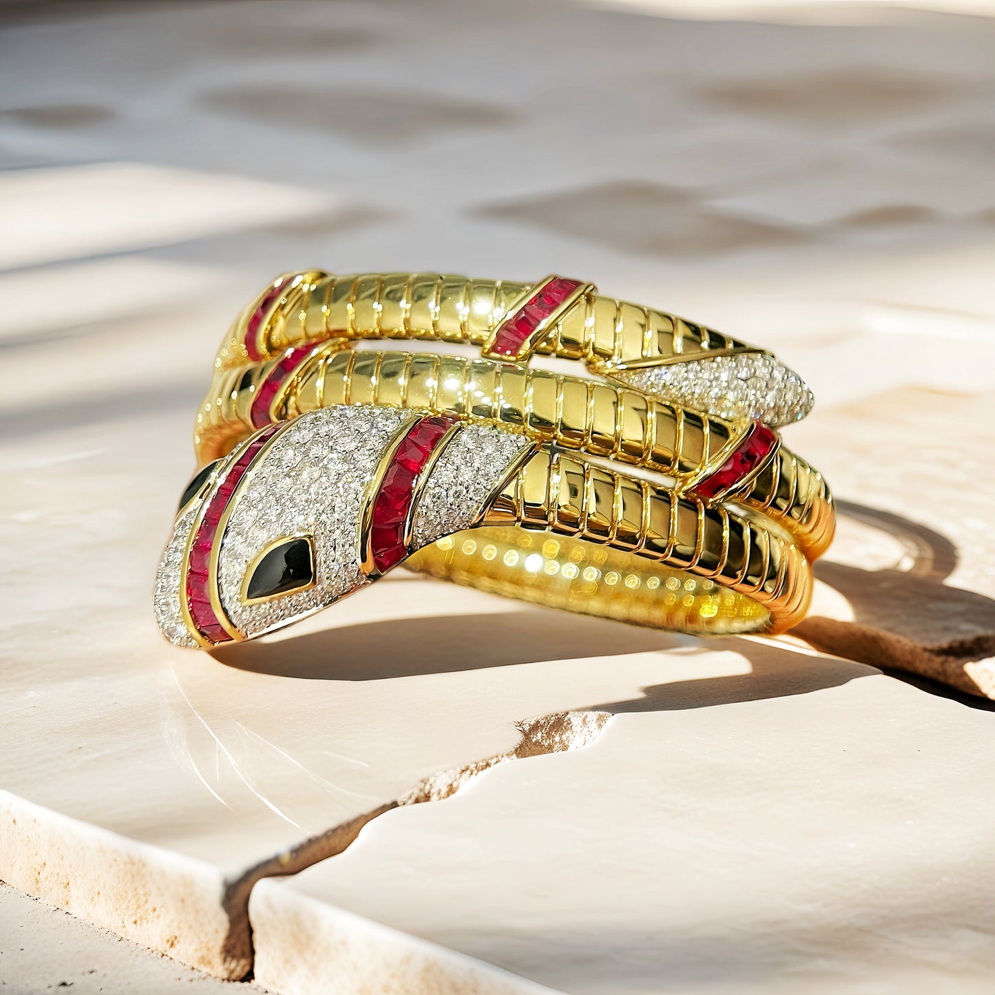 Ouroboro 18k Gold Diamond Bracelet (Item No. VT258)