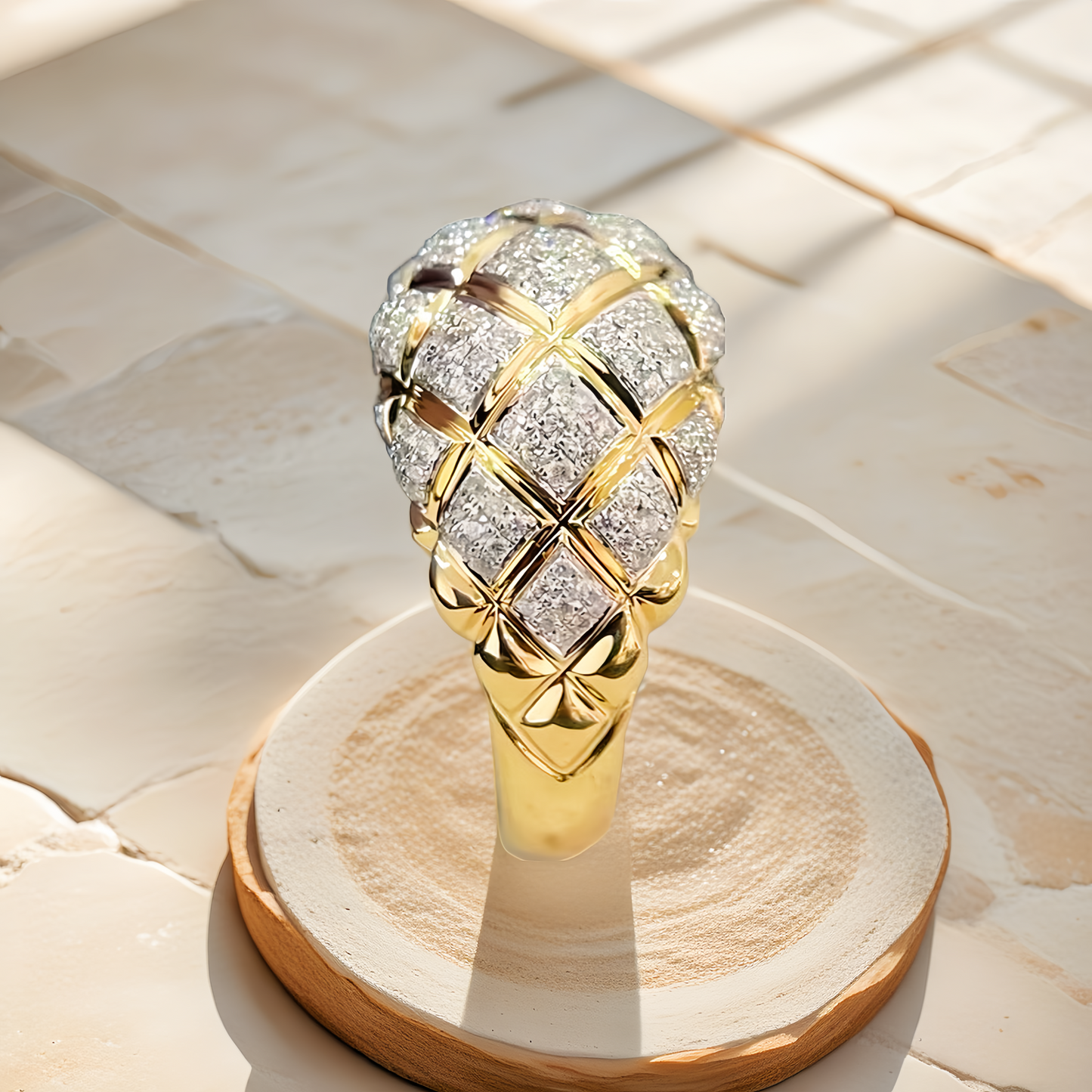 Vintage 18k Gold Diamond Ring (Item No. VT216)