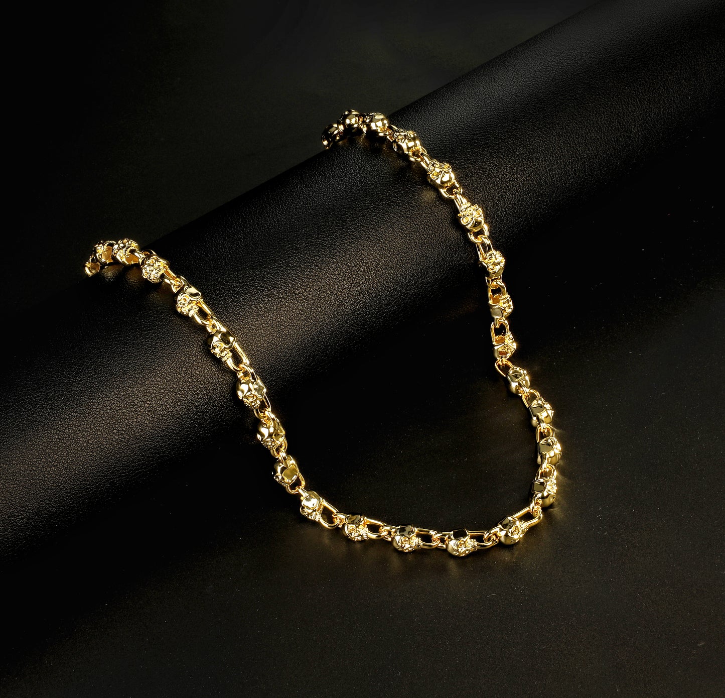 Skull Sterling Silver/9k/14k/18k Necklace Chain (Item No. GN0006)