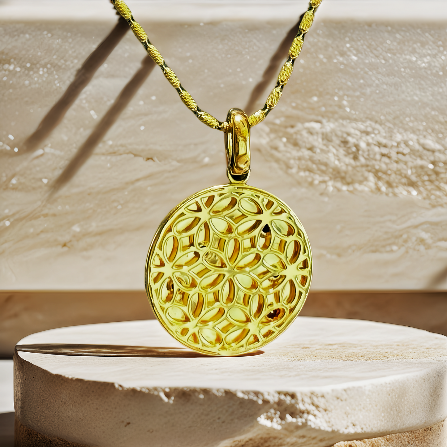 Compass Vintage 18k Gold Diamond Pendant (Item No. VT165)