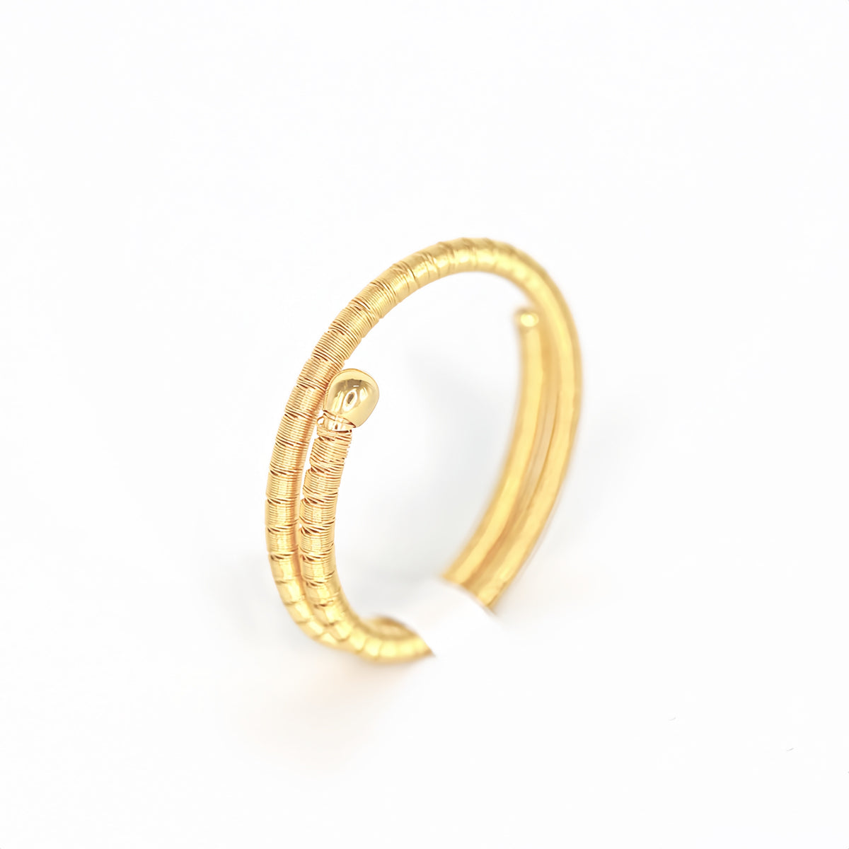 Single Twisted 18k Gold Ring (Item No. SX111CR)