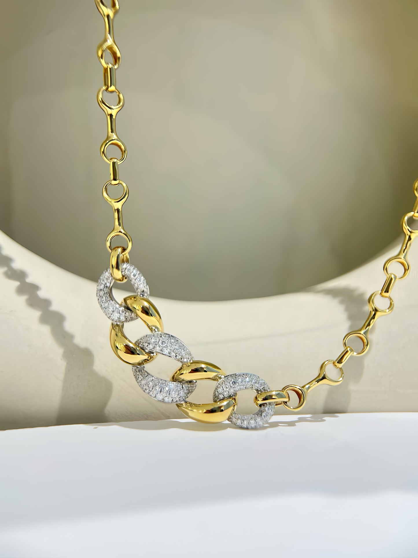 Cuban Link18k Gold Diamond Ruby Necklace (Item No. VT260)