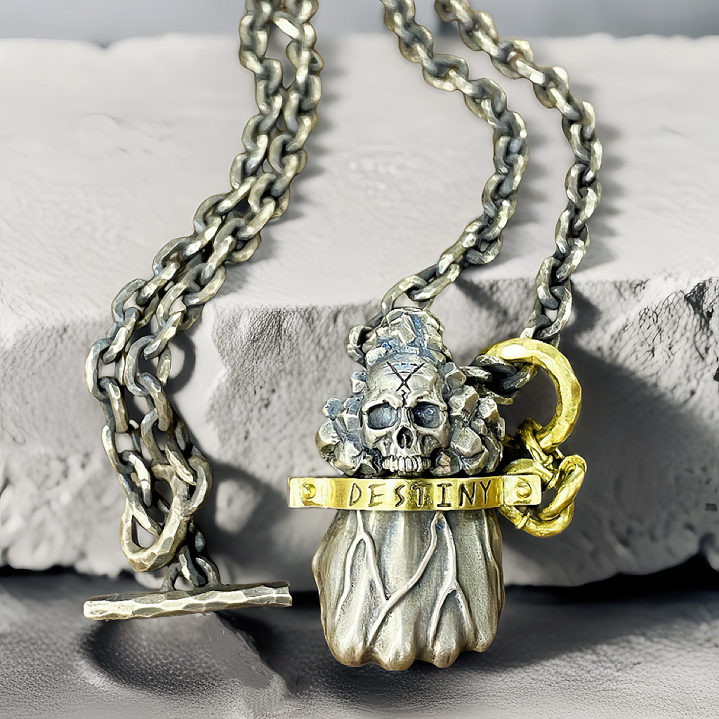 Power Fist Destiny Silver Pendant (Item No. SC033)