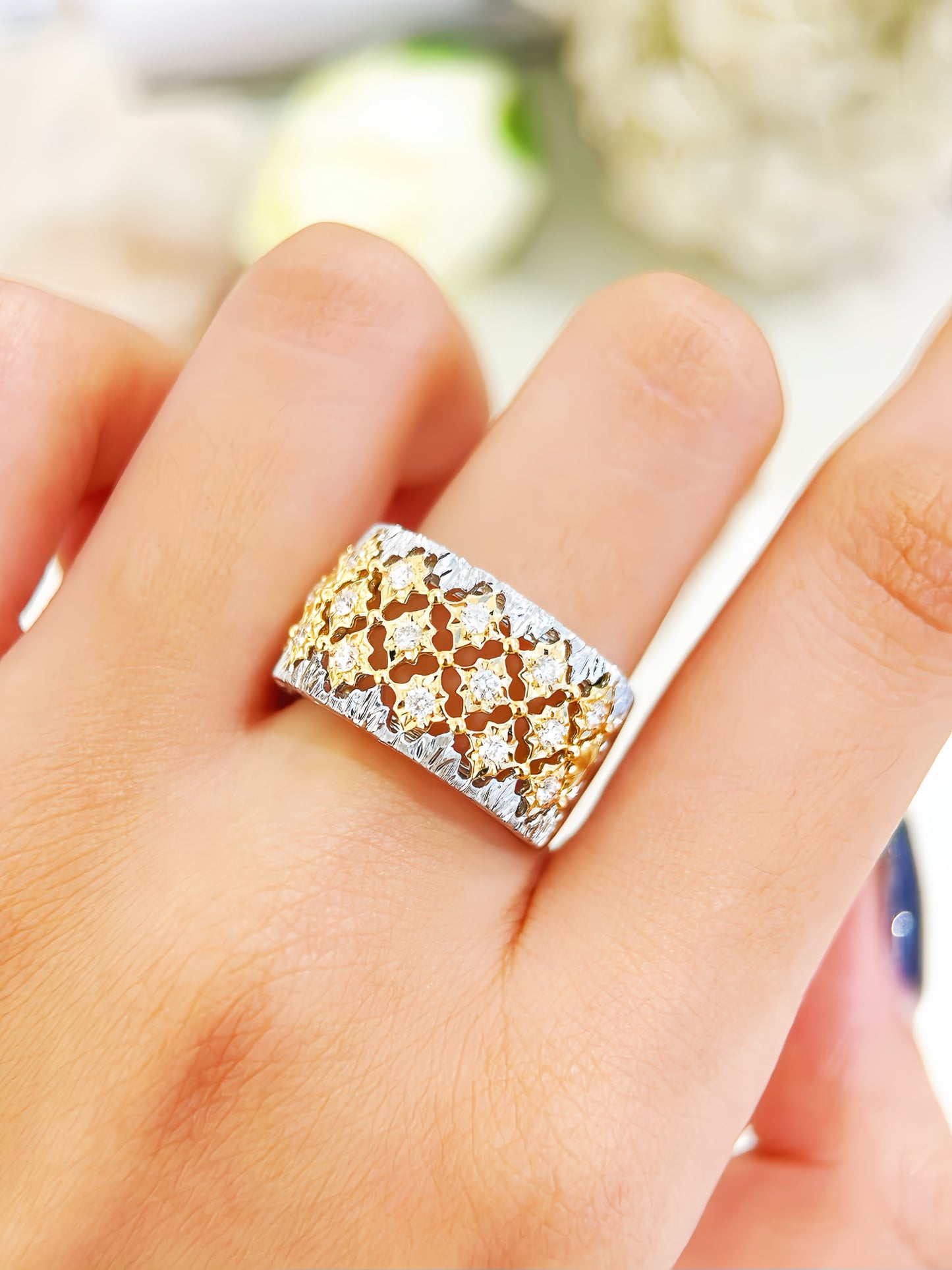 Vintage 18k Gold Diamond Ruby Ring (Item No. VT 281)