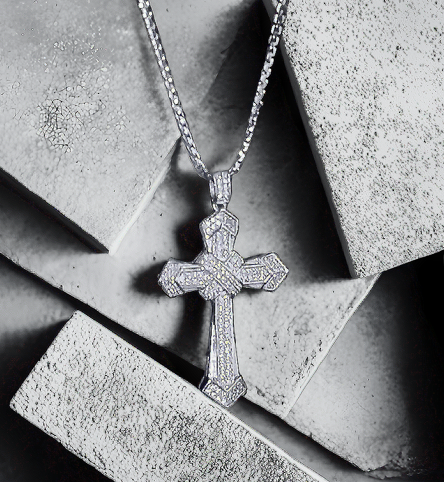 Cross Platinum Gold Pendant (Item No. GP004)