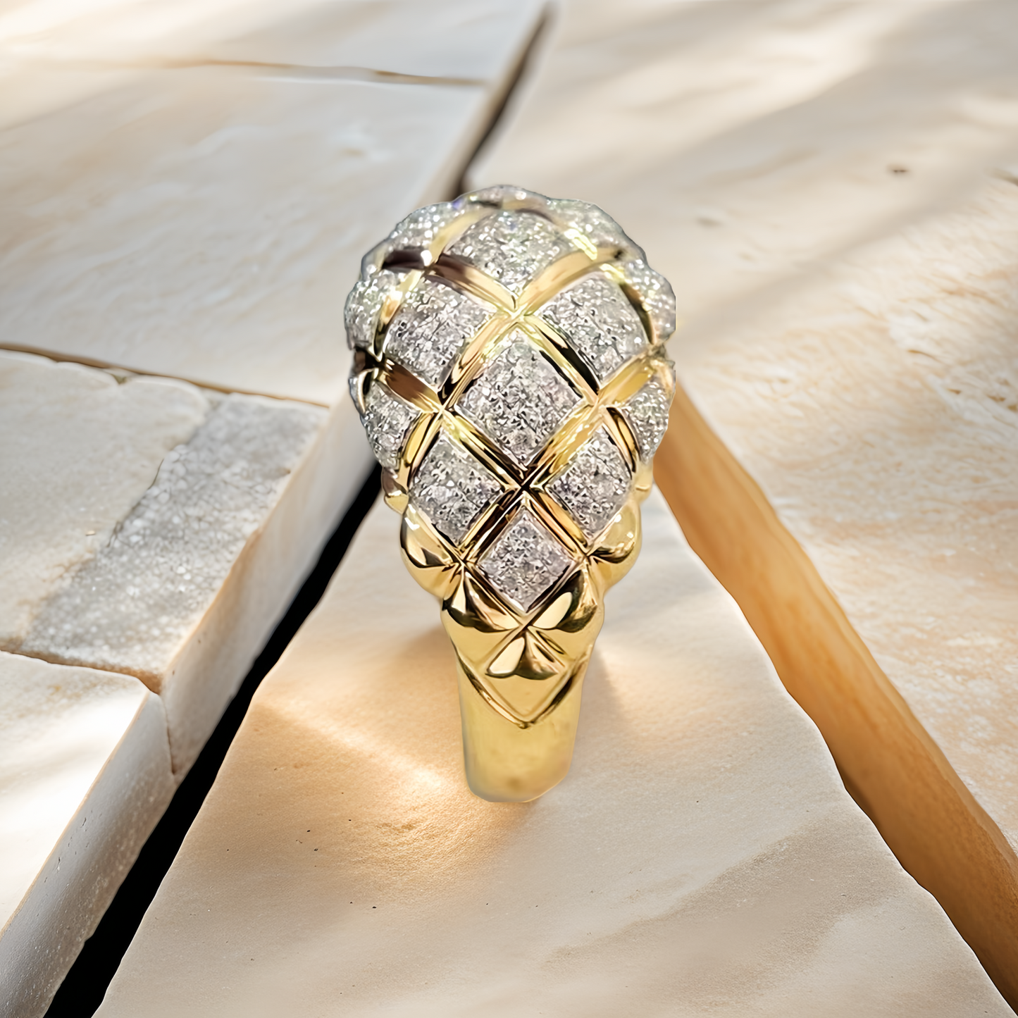 Vintage 18k Gold Diamond Ring (Item No. VT216)