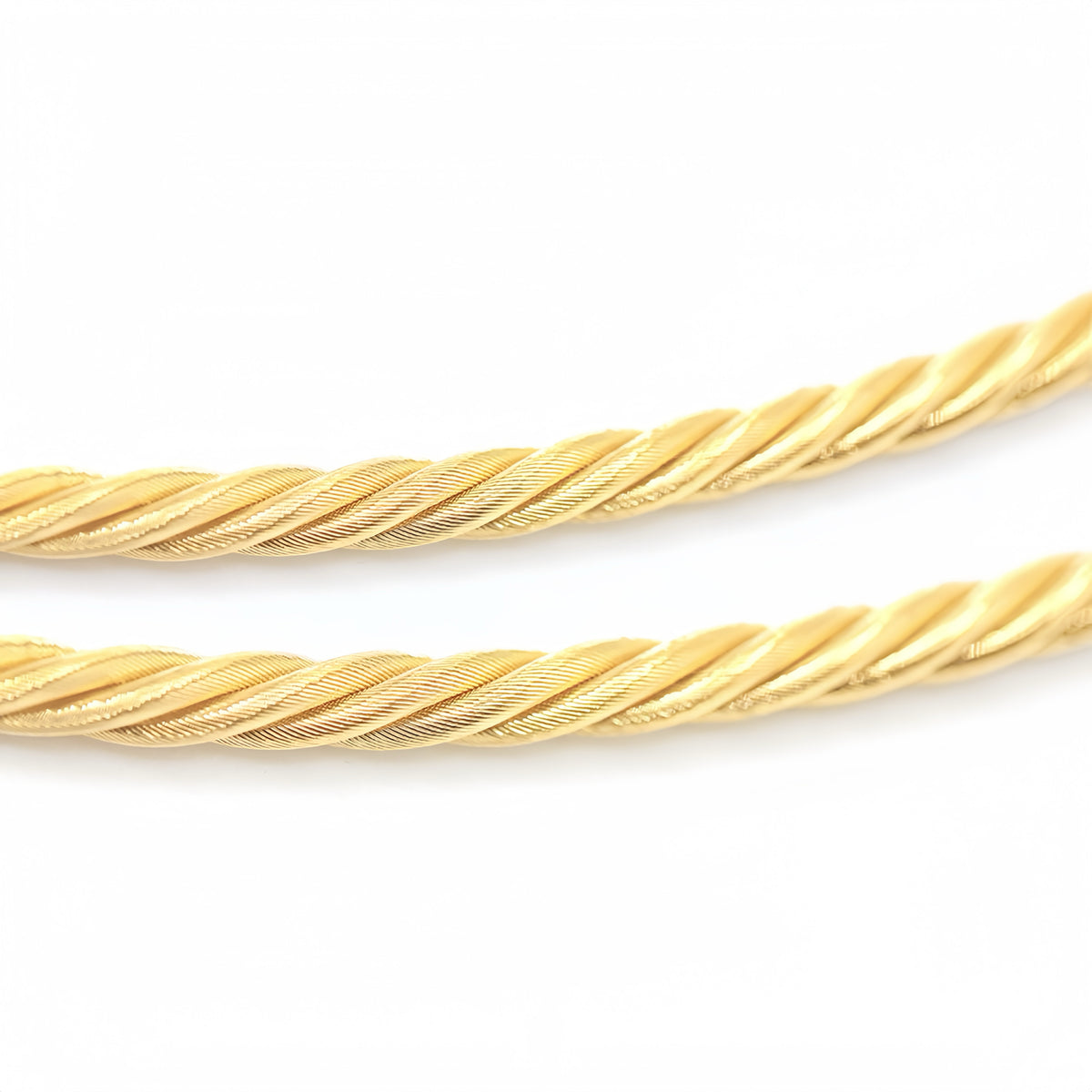 4 Strand Twisted 18k Gold Necklace (Item No. SH081CN)