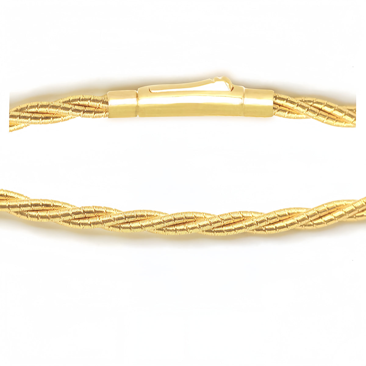 Large Twisted 18k Gold Necklace (Item No. SX021CN)