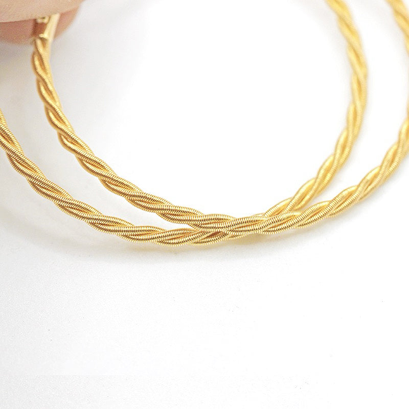 Small Twisted 18k Gold Necklace (Item No. SR051CN)