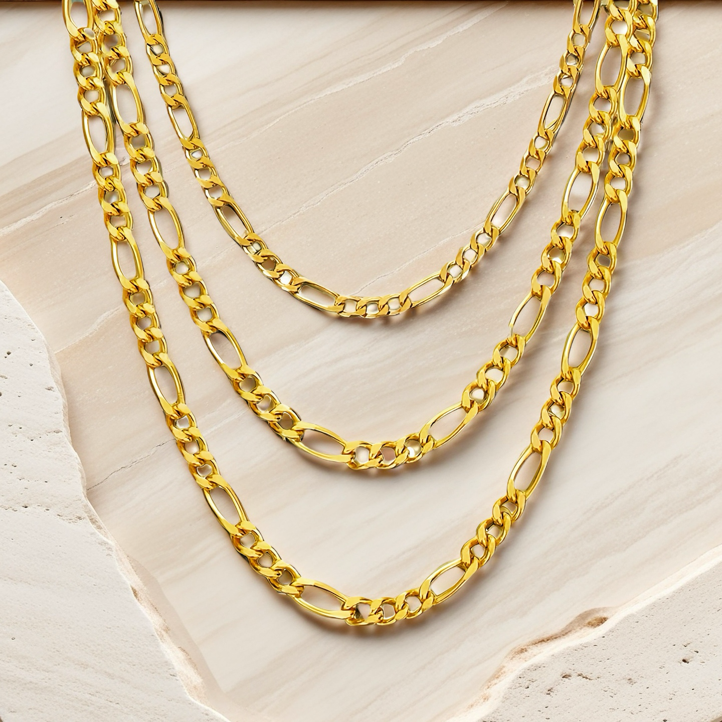 Classic 18k Gold Necklace Chain (Item No. GN0008)