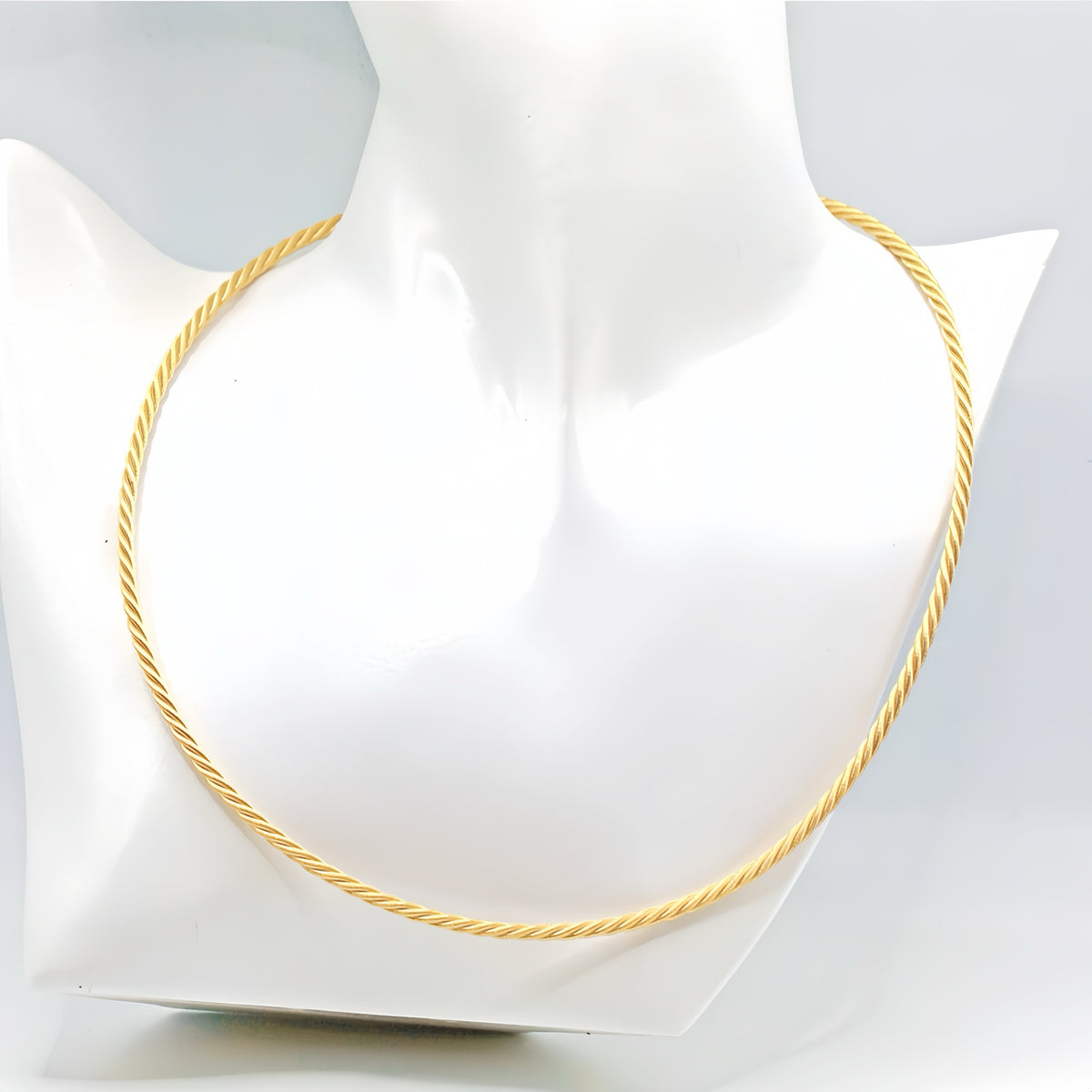 4 Strand Twisted 18k Gold Necklace (Item No. SH081CN)