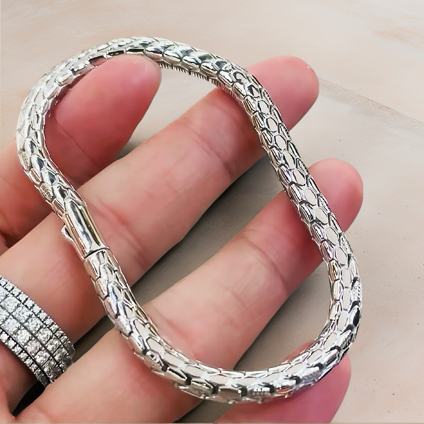 Snake Platinum Gold Bracelet Chain (Item No. GB0034)