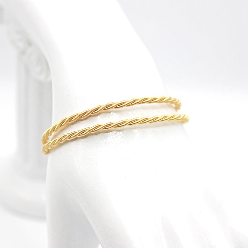 Twisted 18K Gold Bracelet (Item No. SR061CB)
