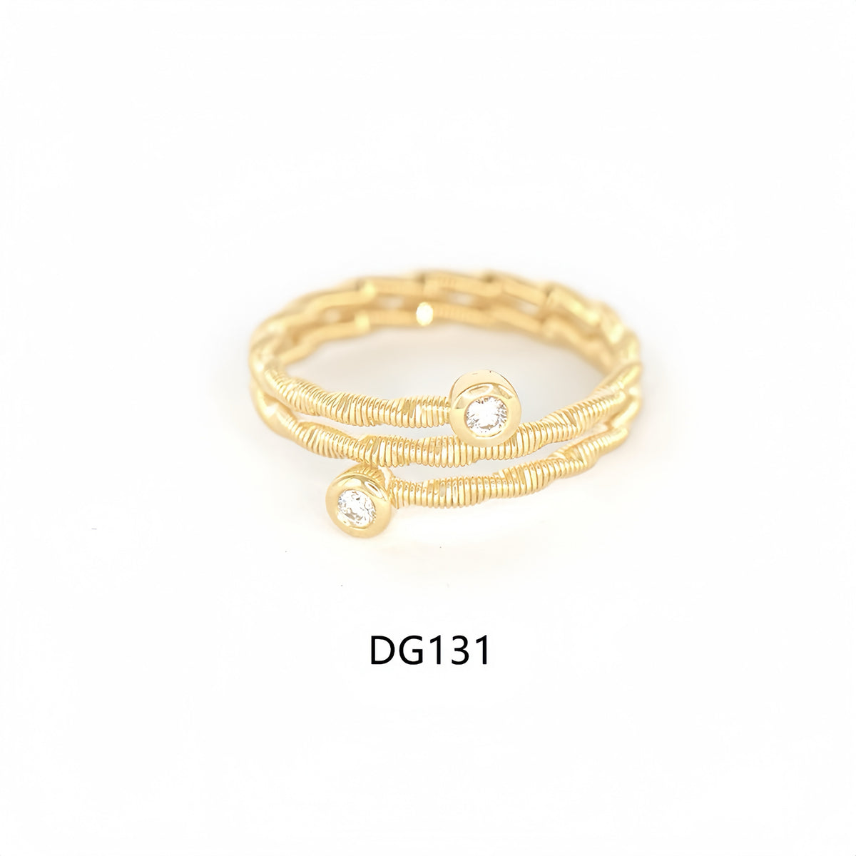 Wire-wrapped 18k Gold Ring (Item No. DG131CR)