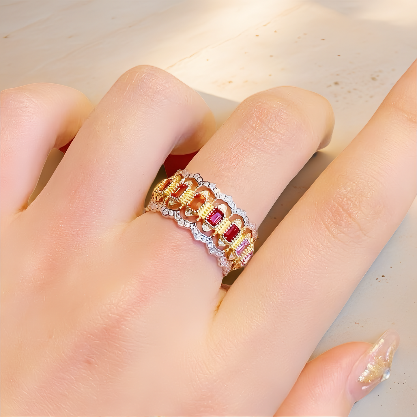 Vintage 18k Gold Diamond Ring (Item No. VT159)