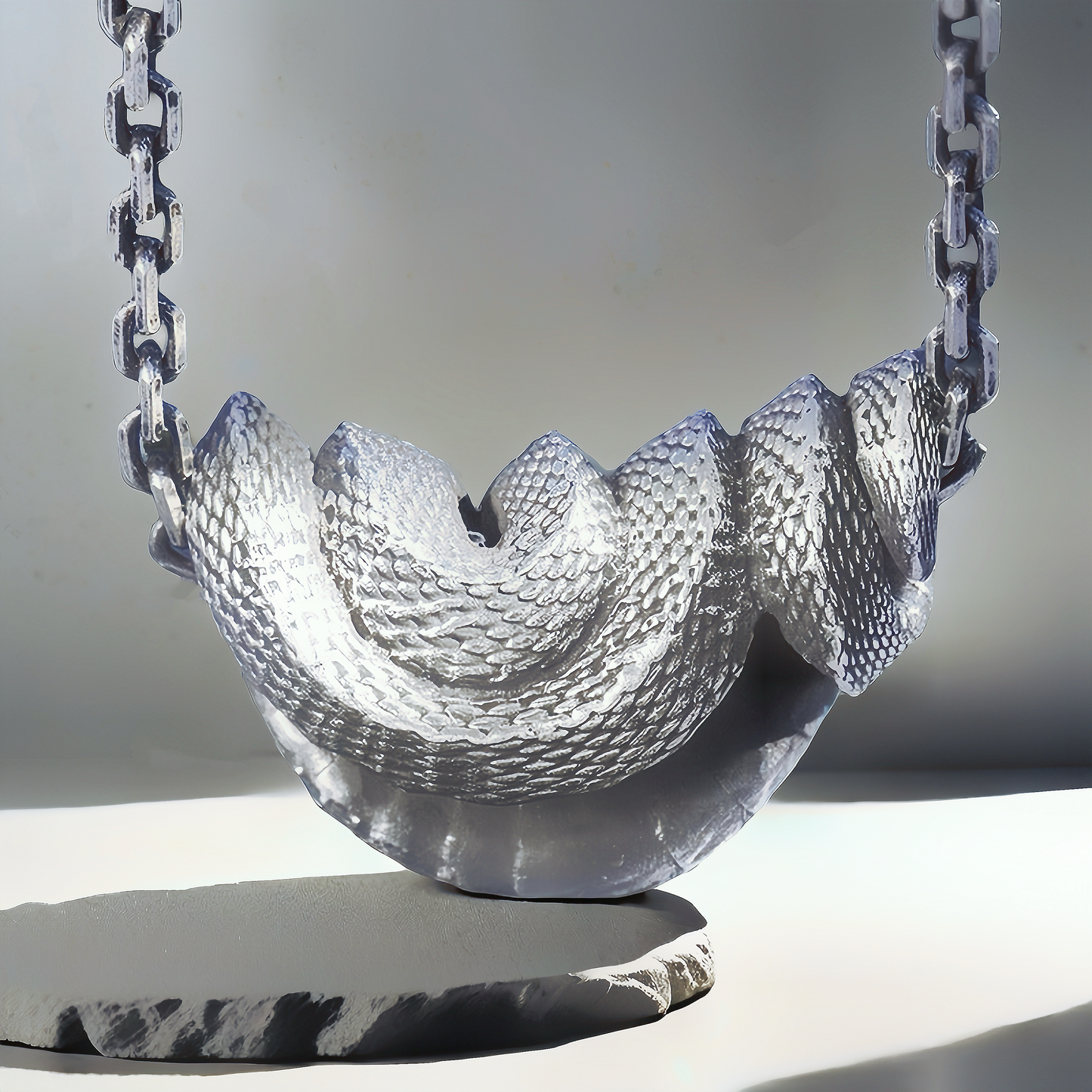 Coiling Snake Silver Pendant (Item No. P0008)