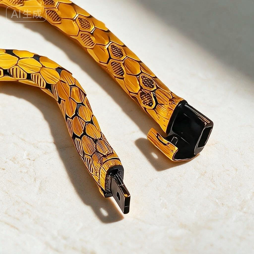 Vintage 24K Gold Bracelet Chain(Item No. GB0698)