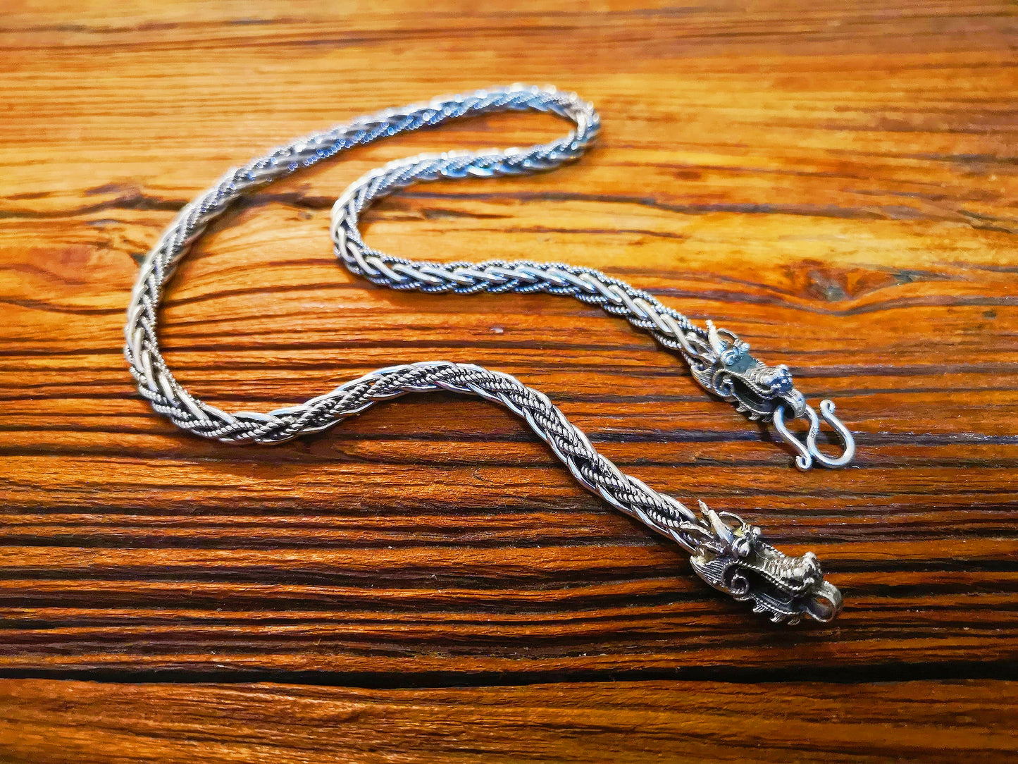 Dragon Handmade Silver Necklace Chain (Item No. N0013)