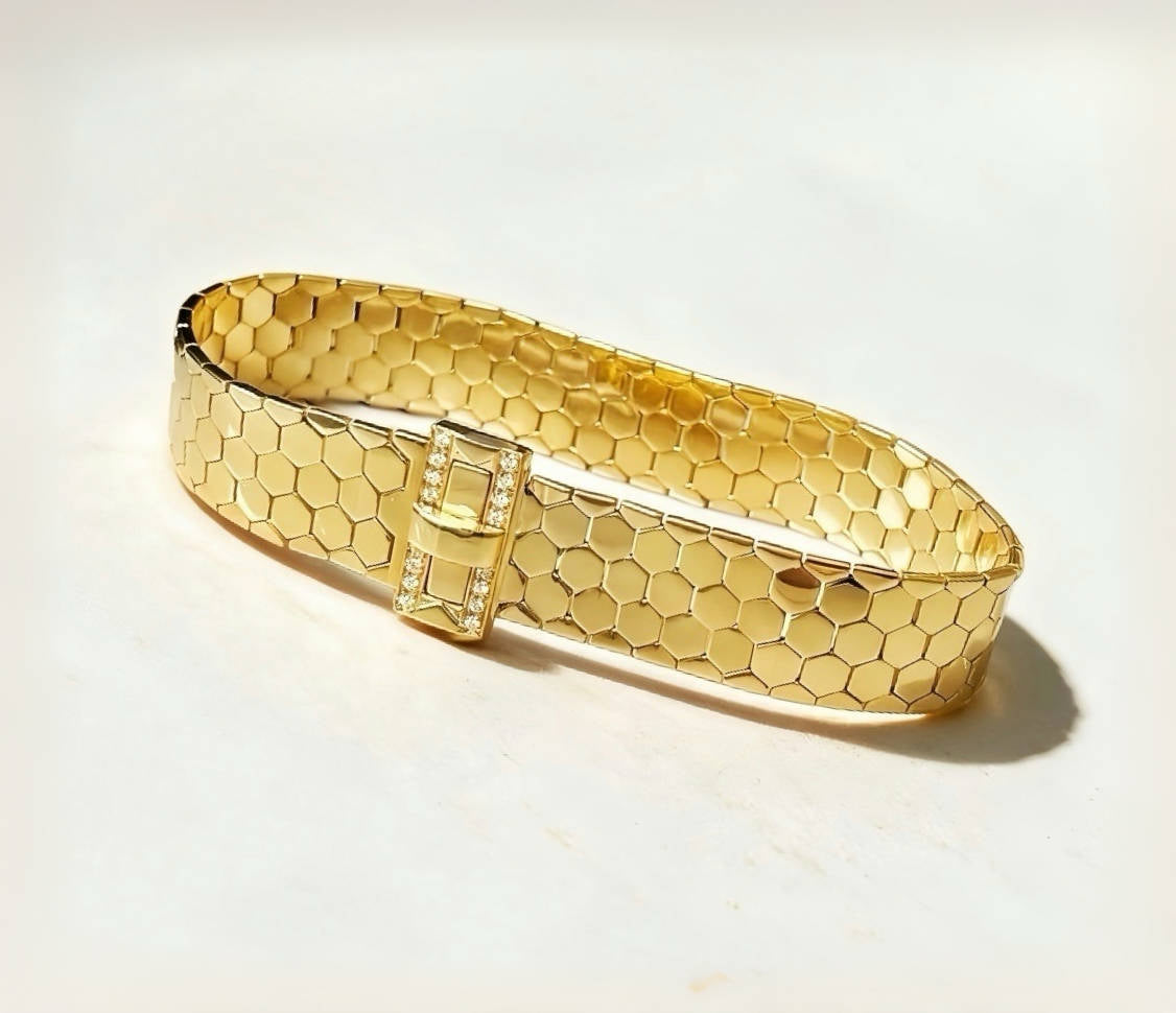 Vintage 18k Gold Diamond Bracelet (Item No. VT132)