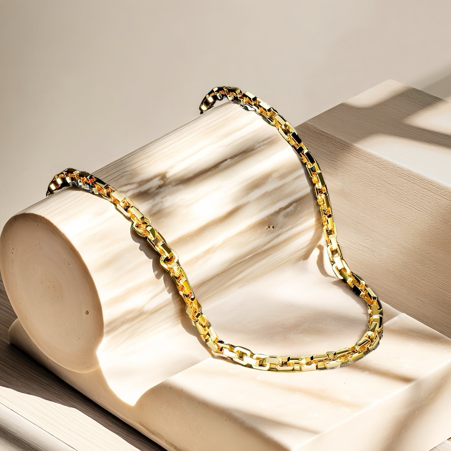 Oval Link 9k/14k/18k Necklace Chain (Item No. TDNG0004)