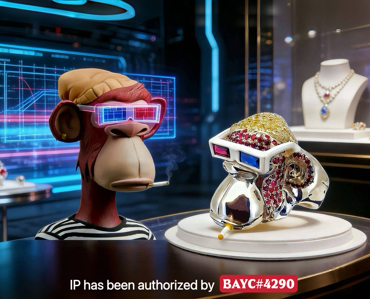 Bored Ape Yacht Club NFT Custom Jewelry