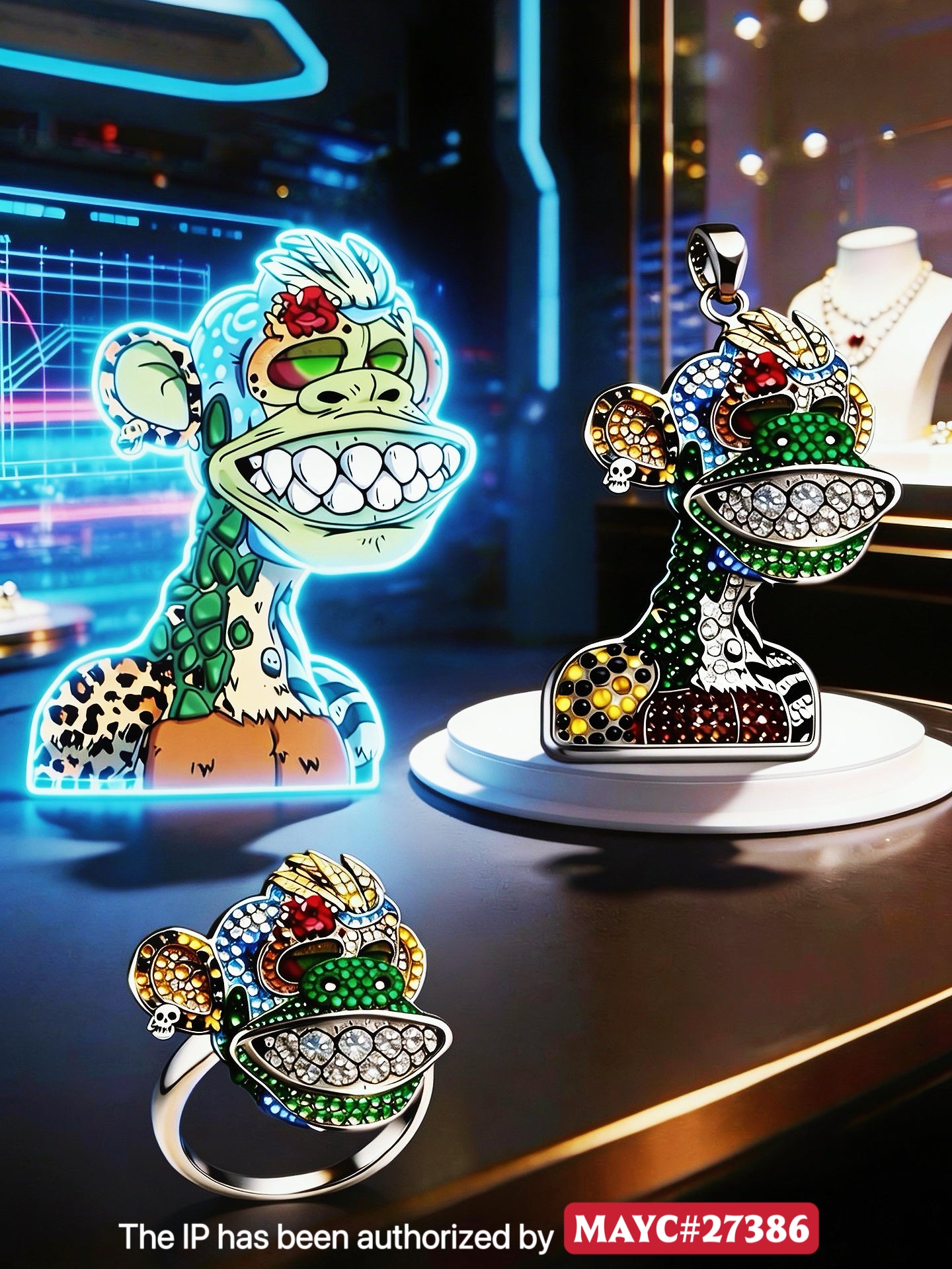 Mutant Ape Yacht Club NFT Custom Jewelry