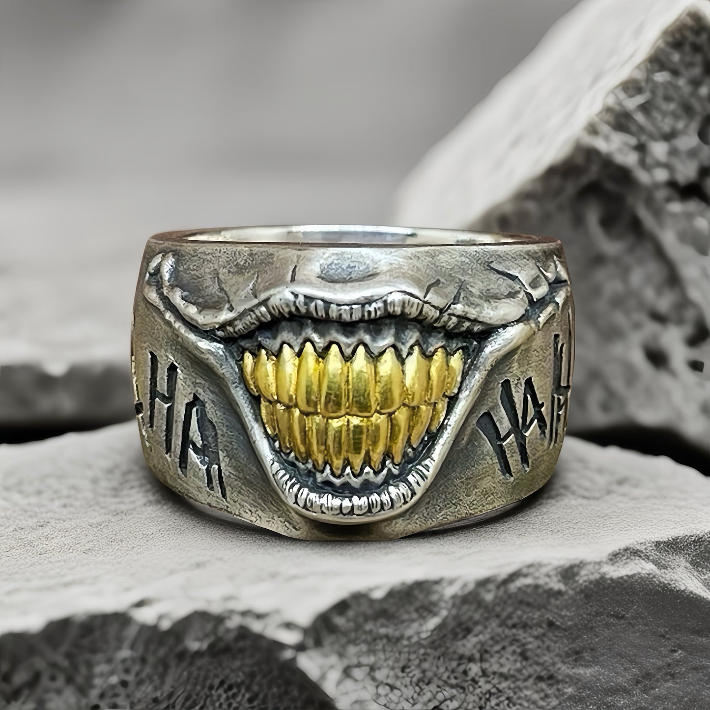 Joker Silver Ring (Item No. SC037)
