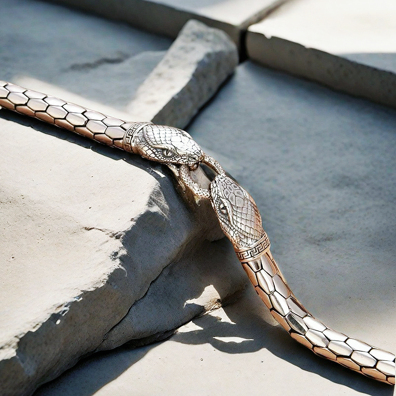 Snake Fashion Silver Bracelet (Item No. B0679)