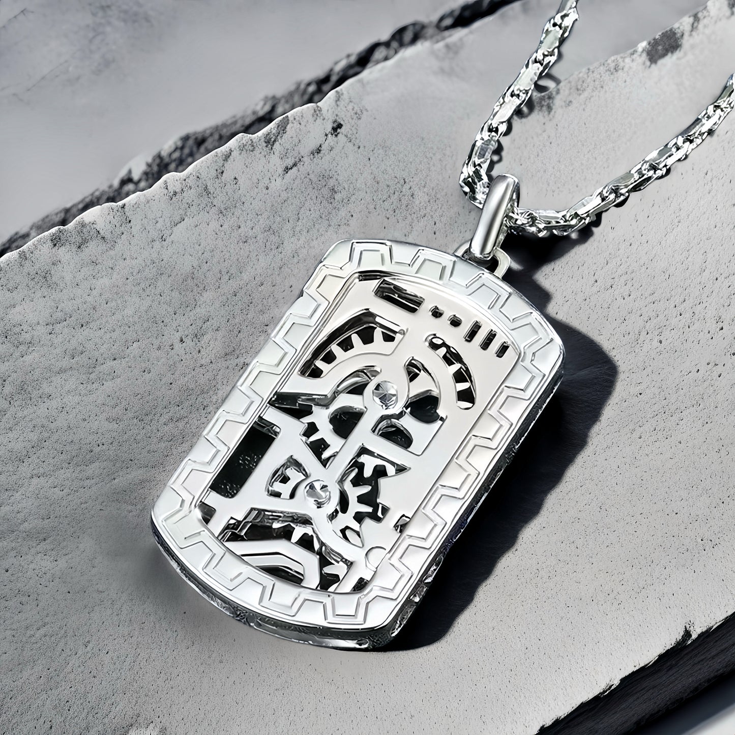 Gear Platinum Gold Necklace Chain Set (Item No. GP005)