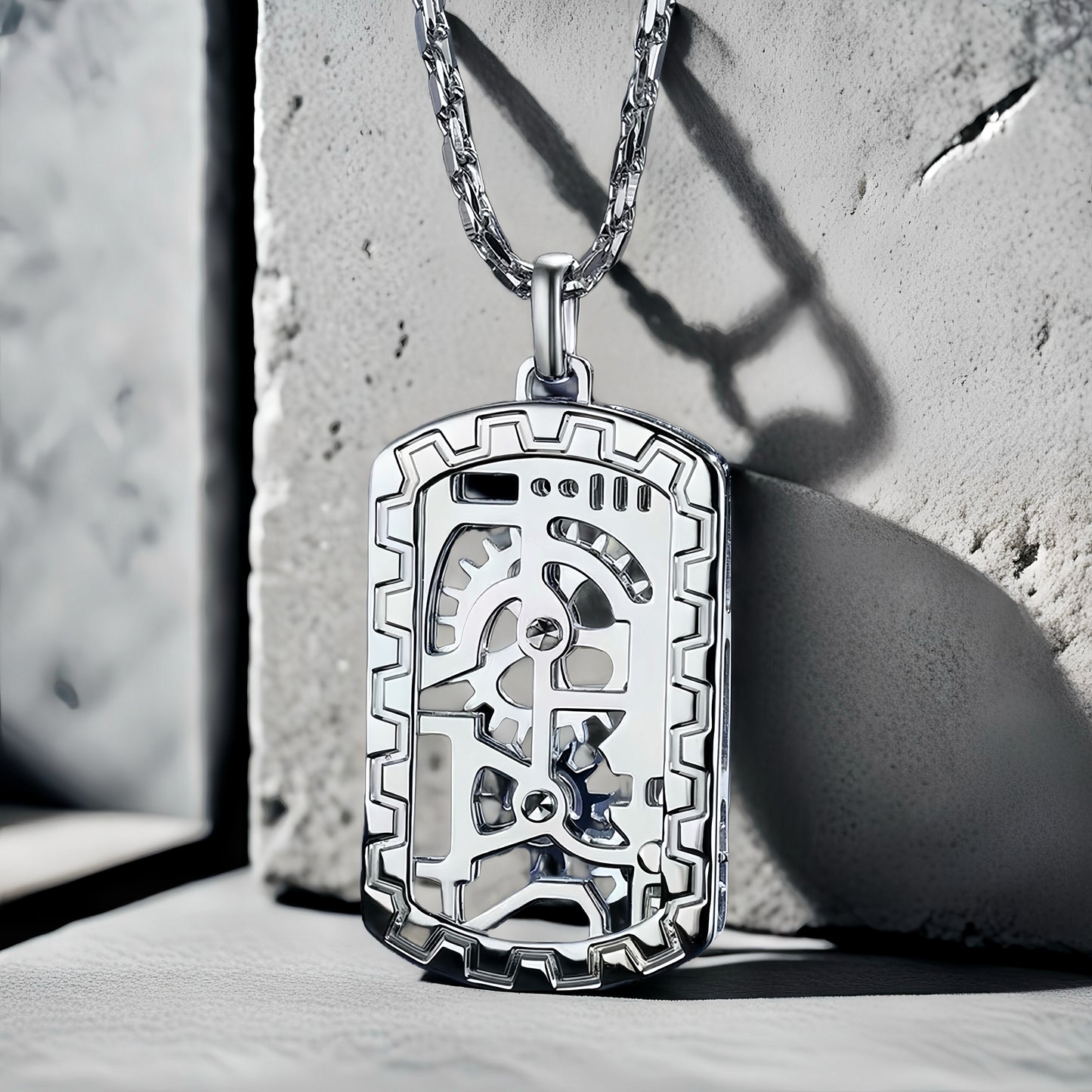 Gear Platinum Gold Necklace Chain Set (Item No. GP005)