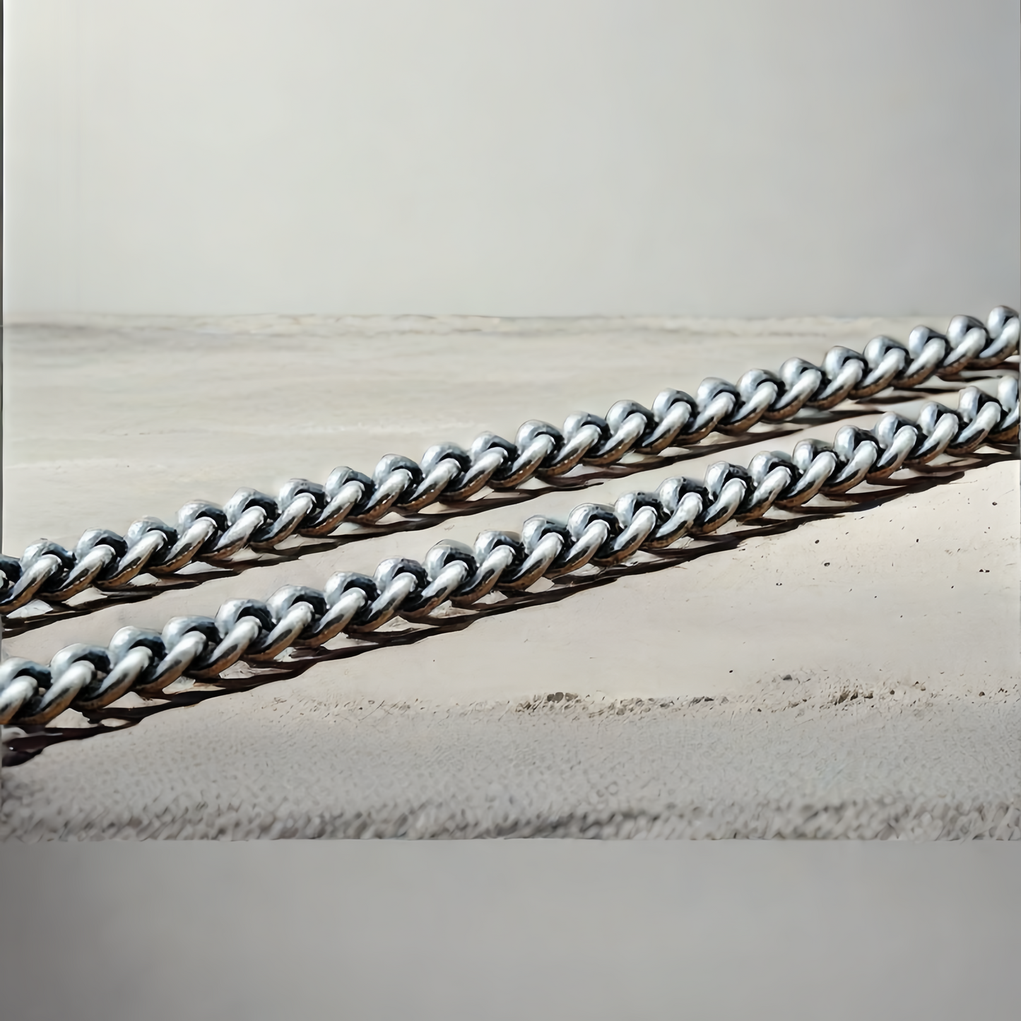 6mm Cuba Silver Necklace Chain(Item No. N0107)