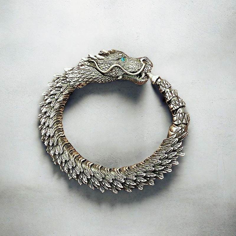 Dragon Silver Bracelet Chain (Item No. B0431)