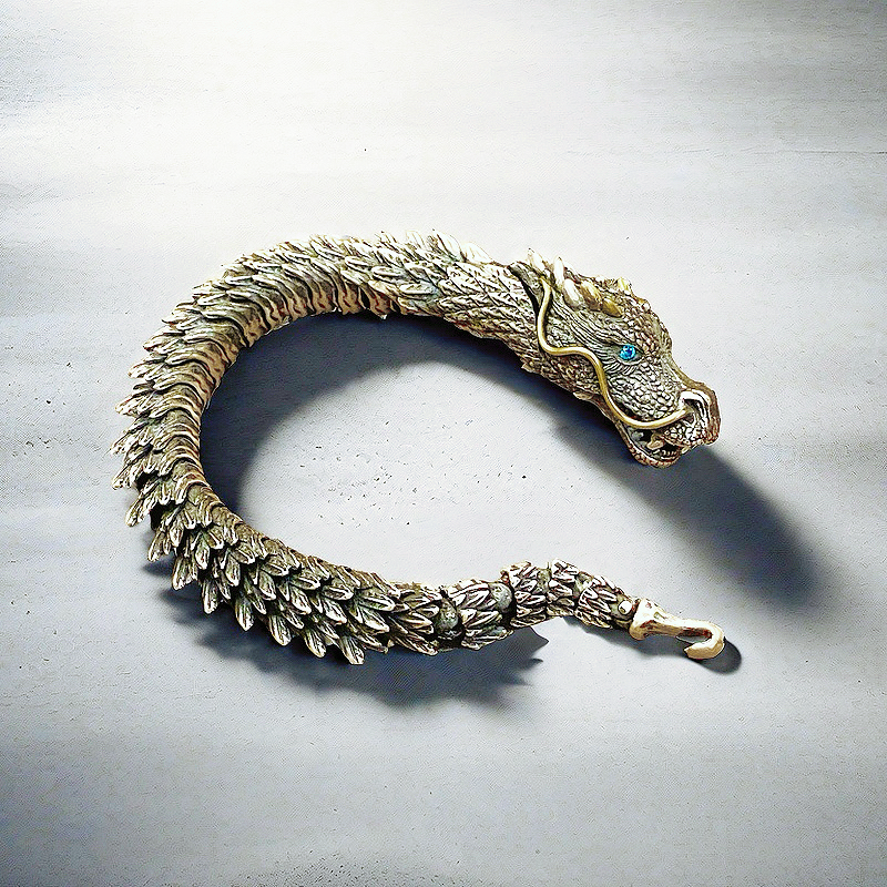 Dragon Silver Bracelet Chain (Item No. B0431)
