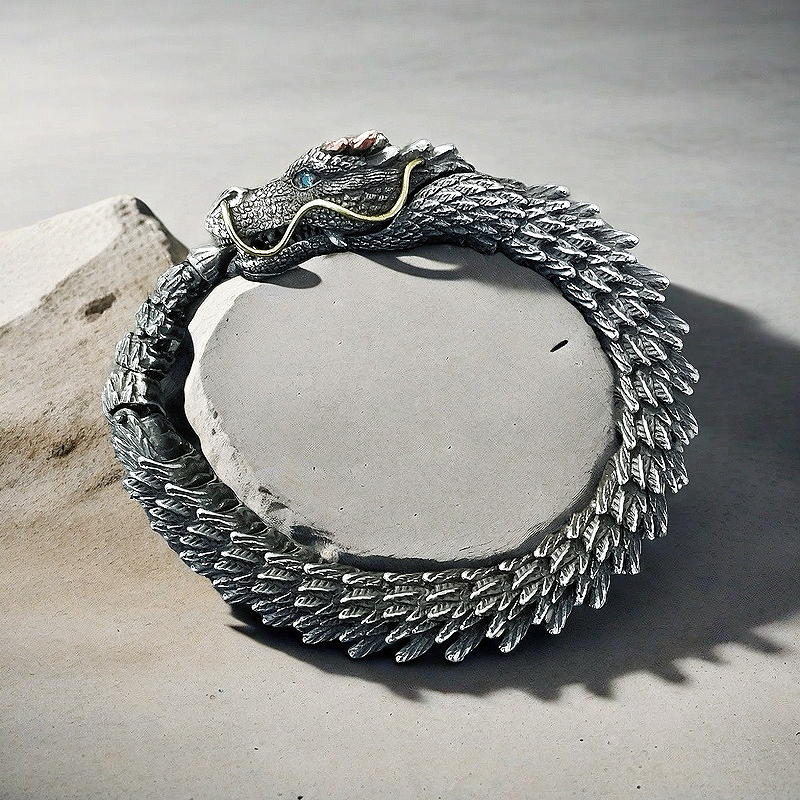 Dragon Silver Bracelet Chain (Item No. B0431)