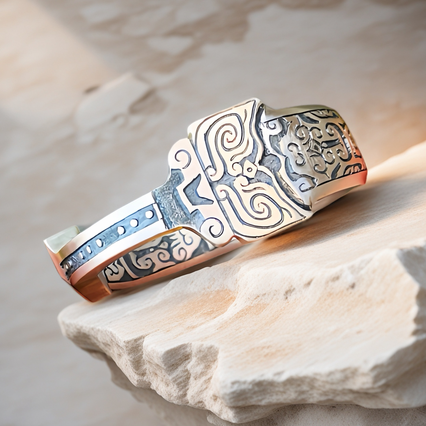 Sword Silver Bangle (Item No. B0613)