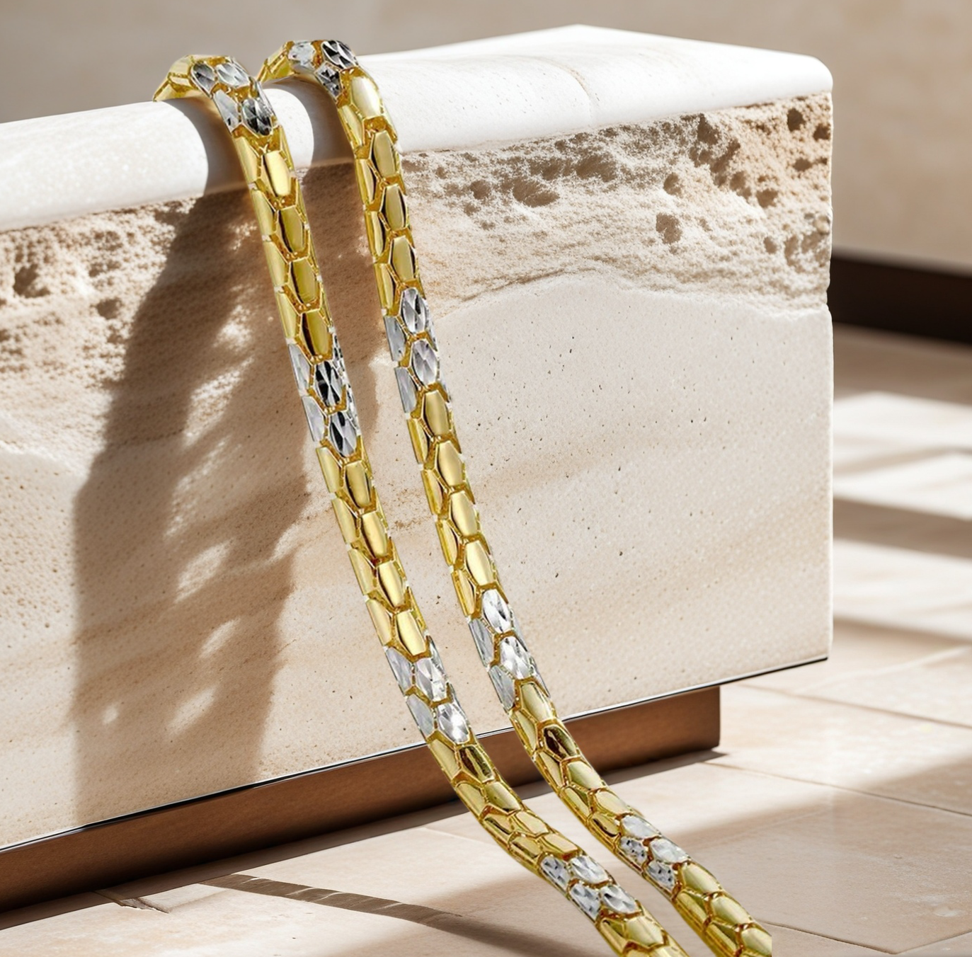 Snake 18k Necklace Chain (Item No. GN0016)