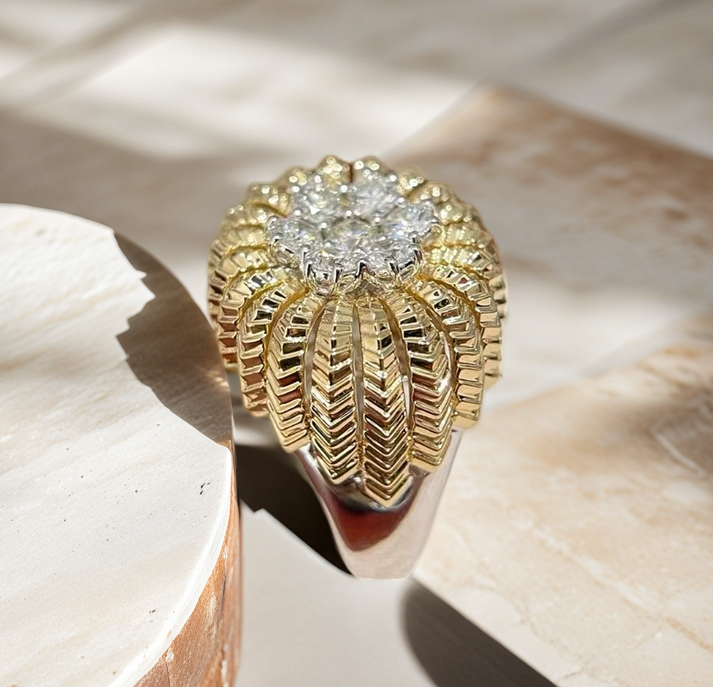 Vintage 18k Gold Diamond Ring (Item No. VT139)