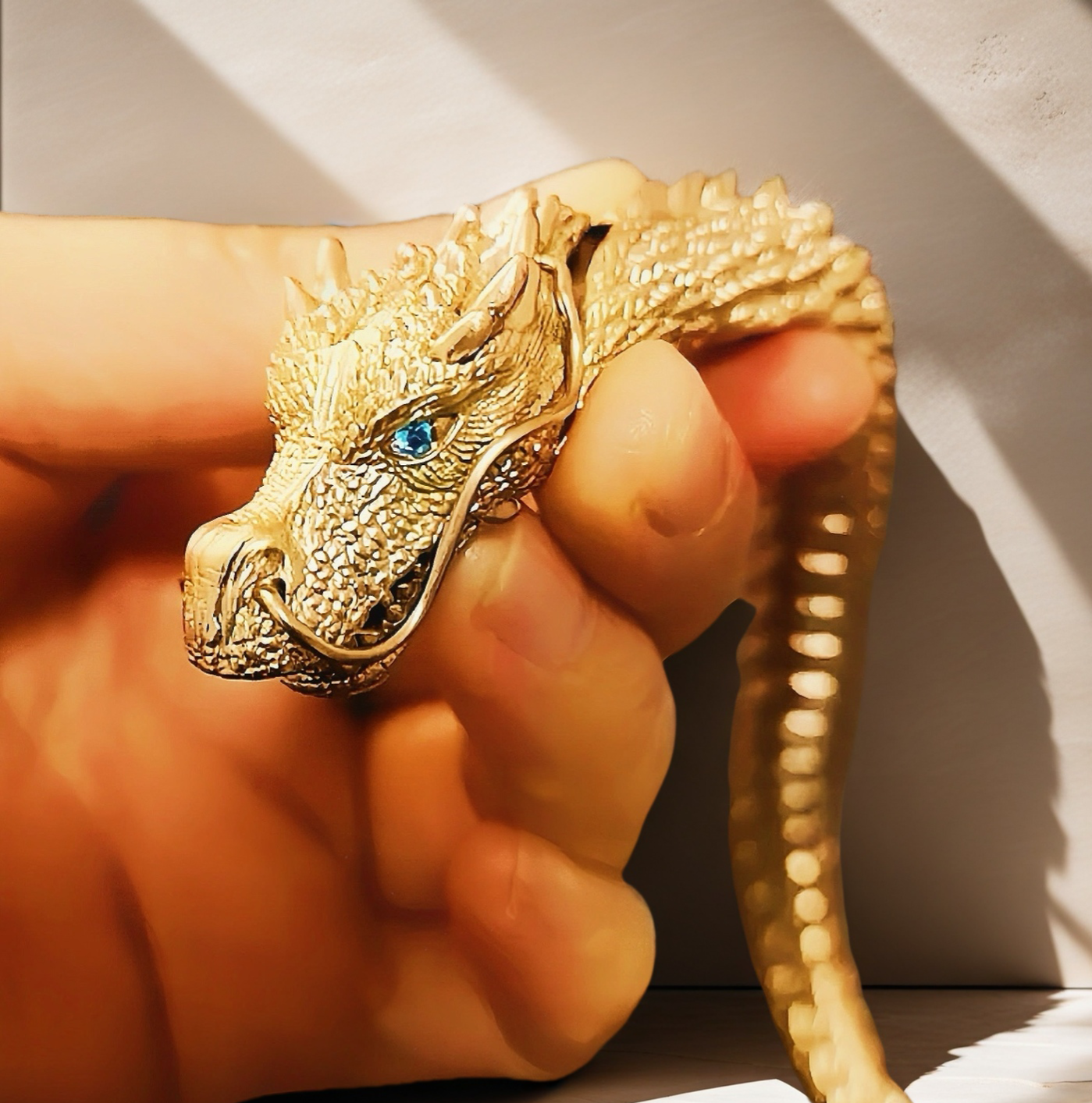 Gold Dragon Bracelet Chain (Item No. GB0022)