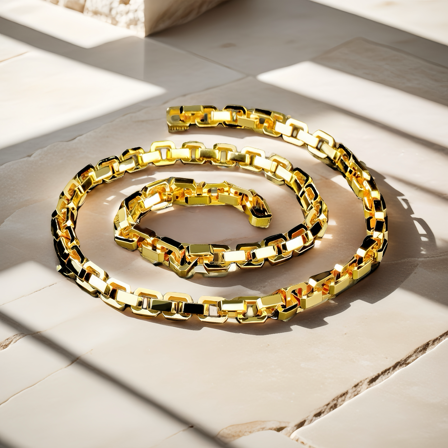 Classic Sterling Silver/9k/14k/18k Necklace Chain (Item No. GN0004)